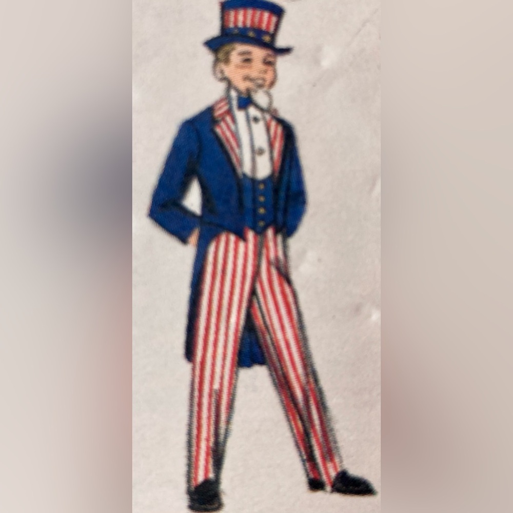 Vintage unused Sewing PATTERN Butterick Boys 1965 Costumes including Uncle Sam